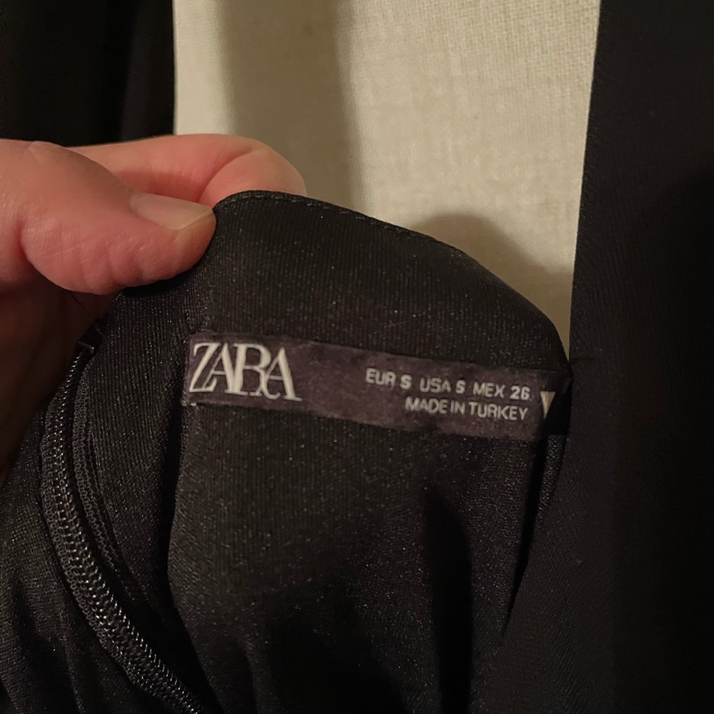 Zara Backless Ruched Dress Size S - Picture 2 of 6